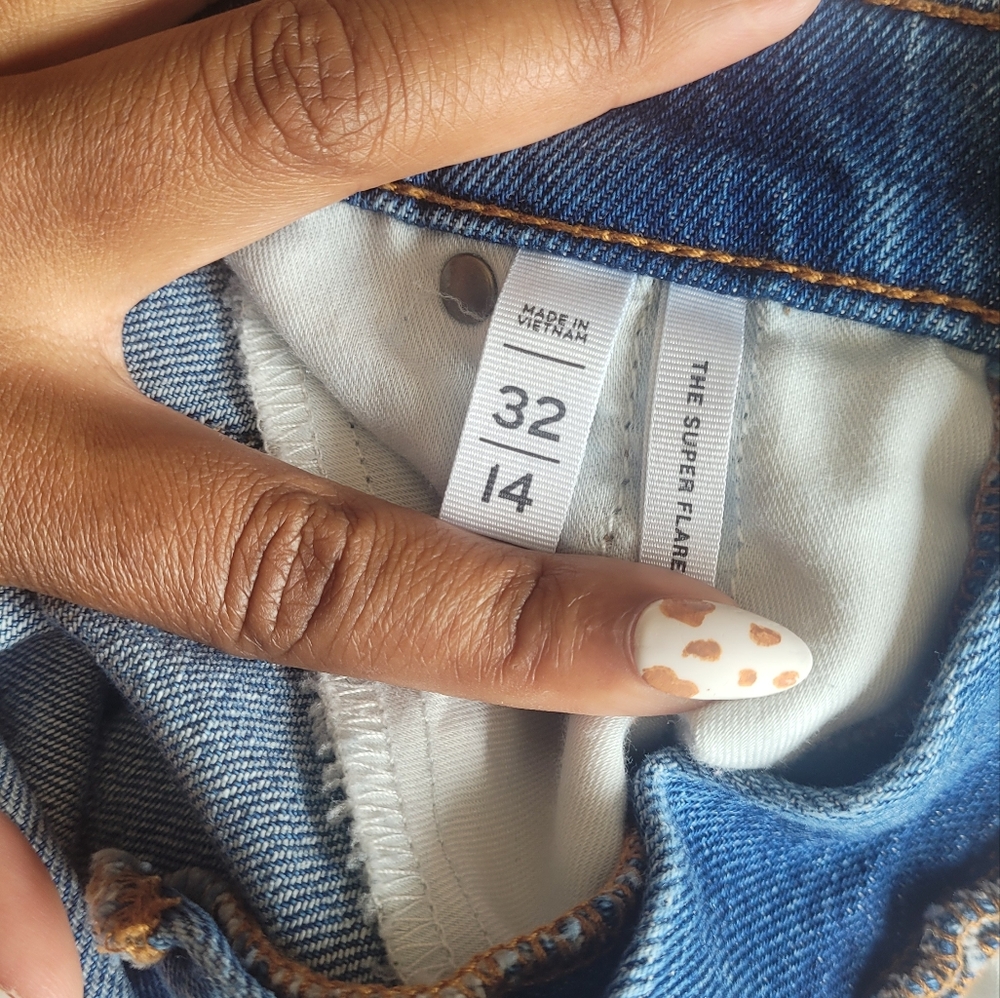 LOFT‎ Blue Super Flare Jeans - Picture 3 of 4